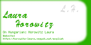 laura horowitz business card